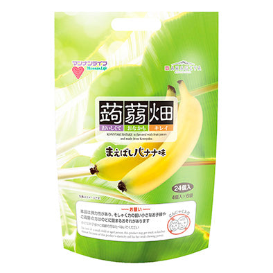 蒟蒻畑 まえばしバナナ味【4個入×6袋】 – 道の駅まえばし赤城